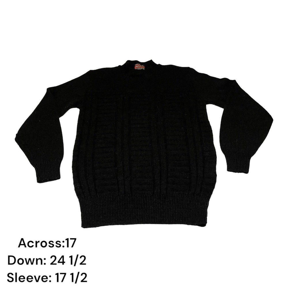 Wintuk USA Drummond Black Vintage VTG Mens Sweater Grandpa Grandma Granny